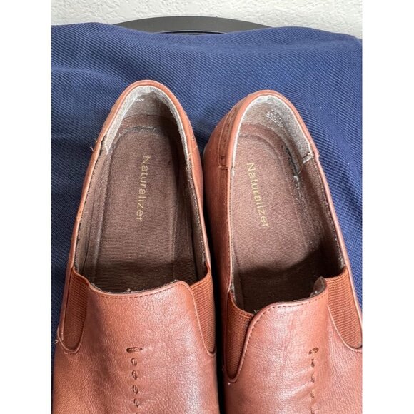 Naturalizer Women's Brown Slip-On Leather Shoes Size 8-1/2N Comfortable Walking - Picture 12 of 14